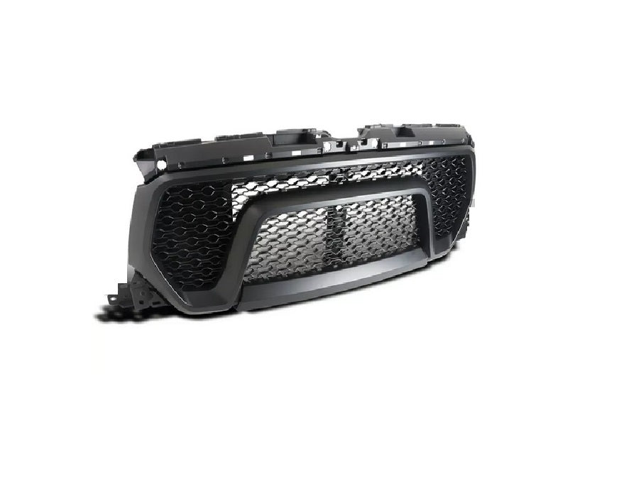 GRILLE CHROME SURROUND W/BLACK BILLETS W/O CAMERA LARAMIE/BIG HORN MODEL