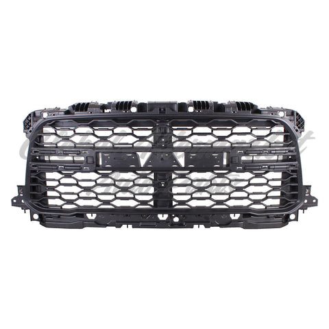 GRILLE FR BLACK MESH PATTERN W/ NOSTRILS W/O CAMERA/MOLDINGS/ FOR TRADESMAN MODELS