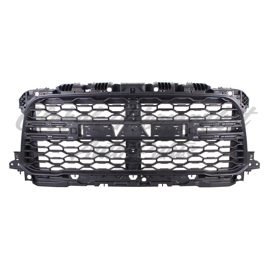 GRILLE FR BLACK MESH PATTERN W/ NOSTRILS W/O CAMERA/MOLDINGS/ FOR TRADESMAN MODELS