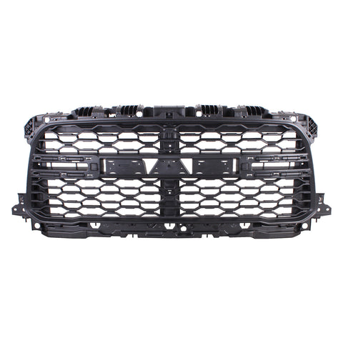 GRILLE FR BLACK MESH PATTERN W/ NOSTRILS W/O CAMERA/MOLDINGS/ FOR TRADESMAN MODELS