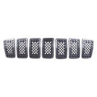 GRILLE FR BLACK SPARKLE FRAME W/MATTE BLACK MESH 7-PC SET