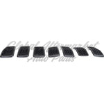 GRILLE FR SILVER GRANITE SPARKLE FRAME W/MATT BLACK MESH 7-PIECE — photo 4