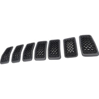 GRILLE FR SILVER GRANITE SPARKLE FRAME W/MATT BLACK MESH 7-PIECE