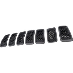 GRILLE FR SILVER GRANITE SPARKLE FRAME W/MATT BLACK MESH 7-PIECE
