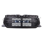 GRILLE FR BLACK SURROUND W/ BLACK PERFORATED WAVE INSERT W/O EMBLEM/CAMERA — photo 1