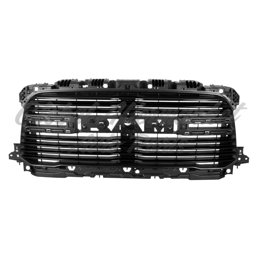 GRILLE FR GLOSS BLACK BILLET TYPE W/ NOSTRILLS / BIG HORN/LARAMIE