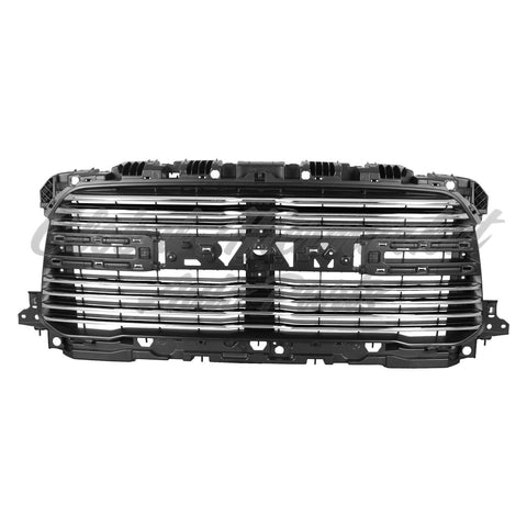 GRILLE FR CHROME BILLET TYPE USE W/ NOSTRILS W/O MOLDINGS/ FOR LARAMIE MODELS