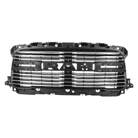 GRILLE FR CHROME BILLET TYPE USE W/ NOSTRILS W/O MOLDINGS/ FOR LARAMIE MODELS