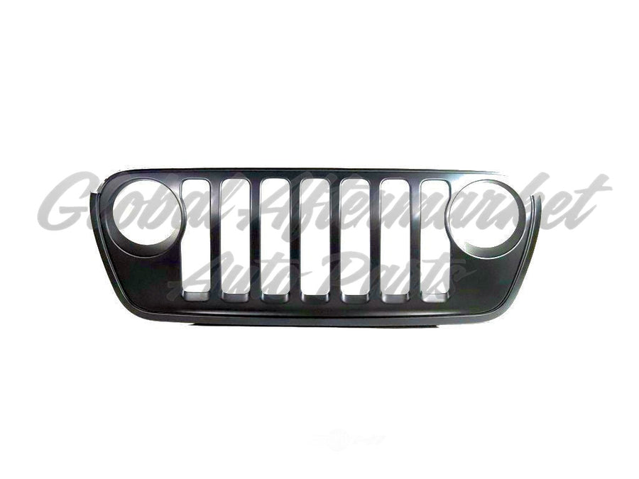 GRILLE FR PRIMED BLACK W/CAMERA W/O TRIM RING MOLDINGS