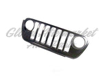 GRILLE FR PRIMED BLACK W/CAMERA W/O TRIM RING MOLDINGS — photo 2