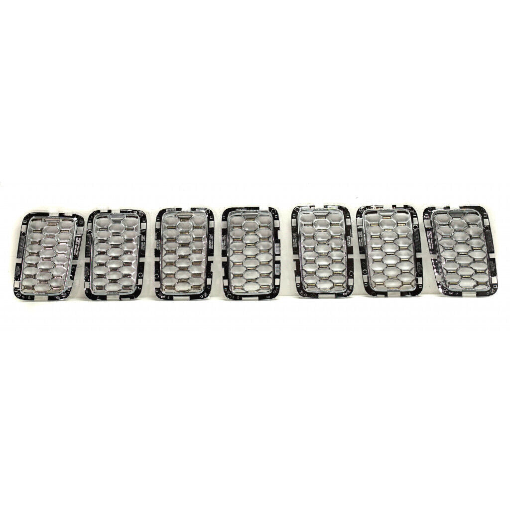GRILLE INSERT CHROME 7-PCS EXCLUDE SRT/TRACKHAWK