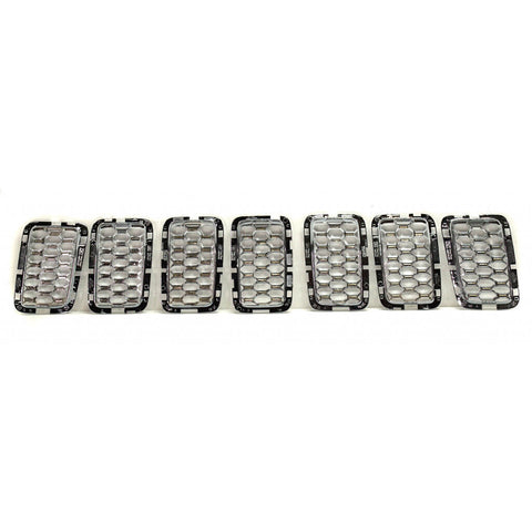 GRILLE INSERT CHROME 7-PCS EXCLUDE SRT/TRACKHAWK