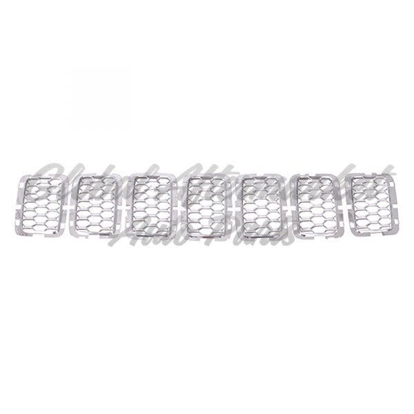 GRILLE TRIM RING 7-PIECE SET SATIN CHROME EXCLUDE SRT/TRACKHAWK MODEL CAPA