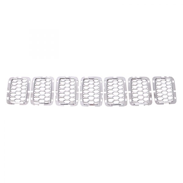 GRILLE TRIM RING 7-PIECE SET SATIN CHROME EXCLUDE SRT/TRACKHAWK MODEL CAPA