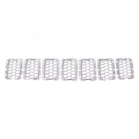 GRILLE TRIM RING 7-PIECE SET SATIN CHROME EXCLUDE SRT/TRACKHAWK MODEL CAPA