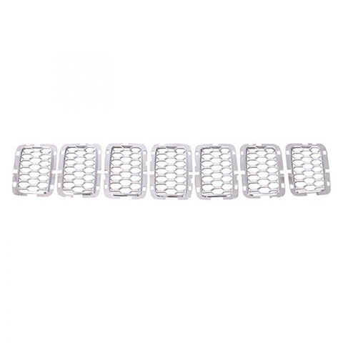 GRILLE TRIM RING 7-PIECE SET SATIN CHROME EXCLUDE SRT/TRACKHAWK MODEL CAPA