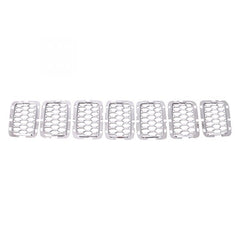 GRILLE TRIM RING 7-PIECE SET SATIN CHROME EXCLUDE SRT/TRACKHAWK MODEL CAPA