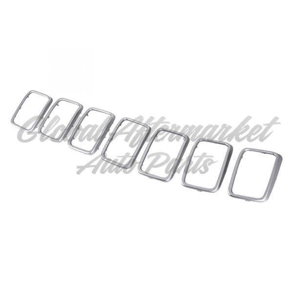 GRILLE TRIM RING SET SATIN CHROME 7-PC EXCLUDE SRT/TRACKHAWK