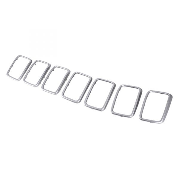 GRILLE TRIM RING SET SATIN CHROME 7-PC EXCLUDE SRT/TRACKHAWK