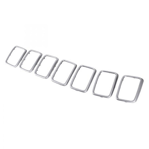 GRILLE TRIM RING SET SATIN CHROME 7-PC EXCLUDE SRT/TRACKHAWK