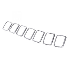 GRILLE TRIM RING SET SATIN CHROME 7-PC EXCLUDE SRT/TRACKHAWK