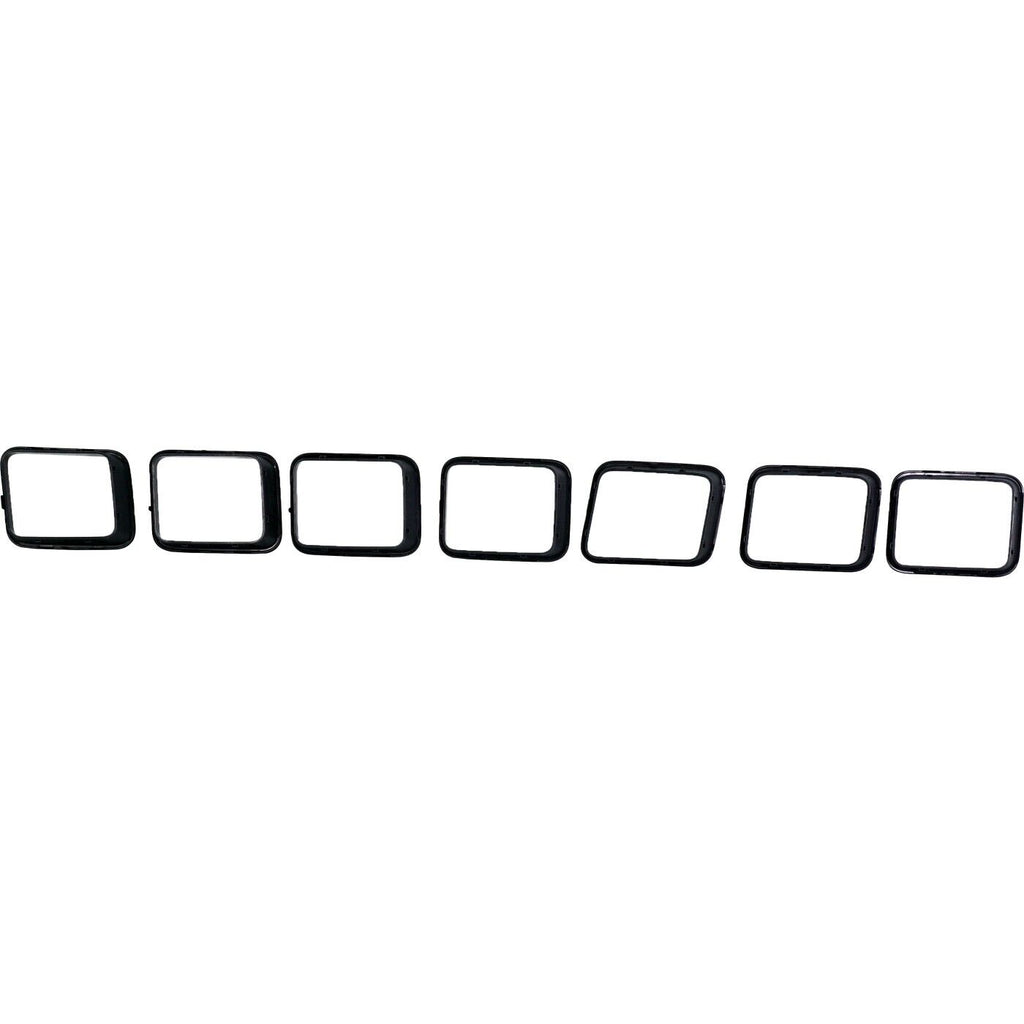 GRILLE TRIM RING SET PTD BLACK 7-PC FOR SRT/TRACKHAWK