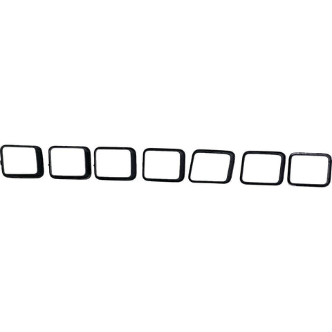 GRILLE TRIM RING SET PTD BLACK 7-PC FOR SRT/TRACKHAWK