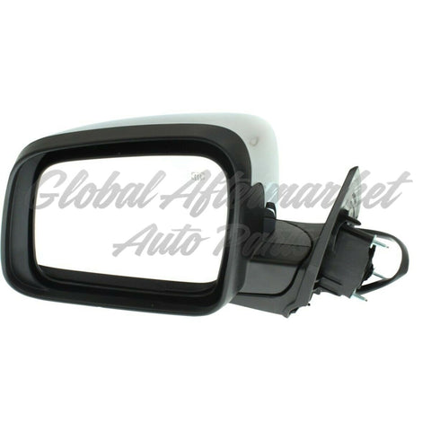 DOOR MIRROR LH POWER HTD W/O SIGNAL/ BLIND SPOT CHROME