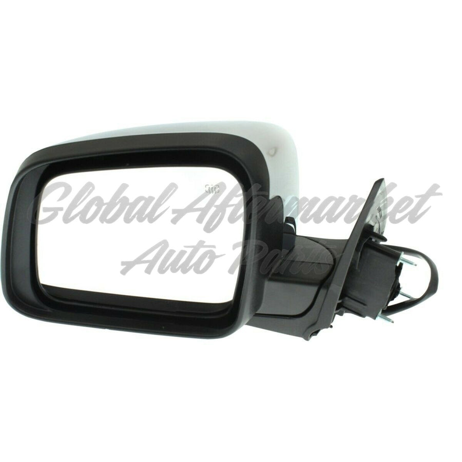 DOOR MIRROR LH POWER HTD W/O SIGNAL/ BLIND SPOT CHROME