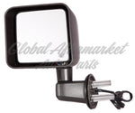 DOOR MIRROR LH POWER HEATED NON FOLDABLE TEXTURE BLACK — photo 1