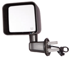 DOOR MIRROR LH POWER HEATED NON FOLDABLE TEXTURE BLACK