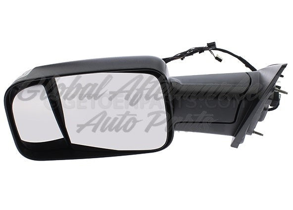 DOOR MIRROR LH POWER TEXTURED W/SIGNAL/PUDDLE LAMP/TEMPERATURE SENSOR TOW STYLE