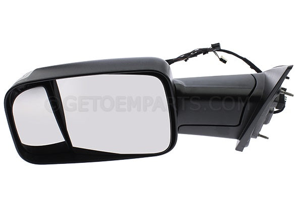 DOOR MIRROR LH POWER TEXTURED W/SIGNAL/PUDDLE LAMP/TEMPERATURE SENSOR TOW STYLE