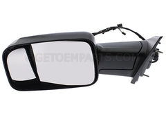 DOOR MIRROR LH POWER TEXTURED W/SIGNAL/PUDDLE LAMP/TEMPERATURE SENSOR TOW STYLE