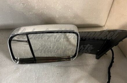 DOOR MIRROR LH POWER CHROME HTD W/MEMORY/SIGNAL/PUDDLE LAMP/TEMP SENSOR TOW STYLE