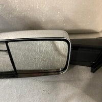 DOOR MIRROR LH POWER CHROME HTD W/MEMORY/SIGNAL/PUDDLE LAMP/TEMP SENSOR TOW STYLE