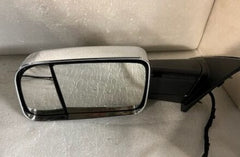 DOOR MIRROR LH POWER CHROME HTD W/MEMORY/SIGNAL/PUDDLE LAMP/TEMP SENSOR TOW STYLE