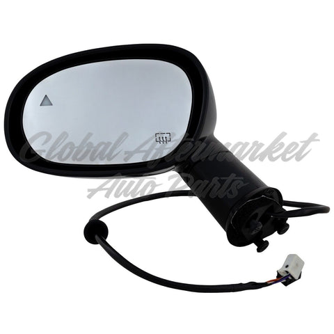 DOOR MIRROR LH PTM HTD MANUAL FOLD W/BLIND SPOT