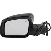 DOOR MIRROR LH POWER PTM HTD W/BLIND SPOT