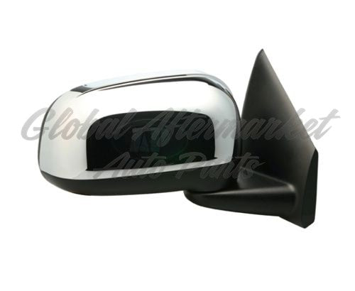 DOOR MIRROR RH POWER HTD W/CHROME CAP