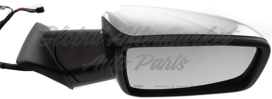 DOOR MIRROR RH POWER HTD W/O TOW W/SIGNAL/PUDDLE LAMP W/CHROME CAP