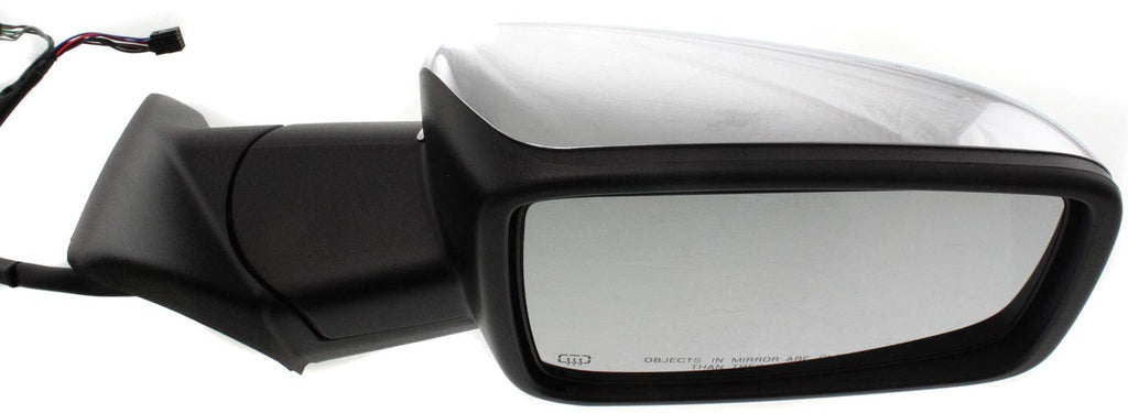DOOR MIRROR RH POWER HTD W/O TOW W/SIGNAL/PUDDLE LAMP W/CHROME CAP