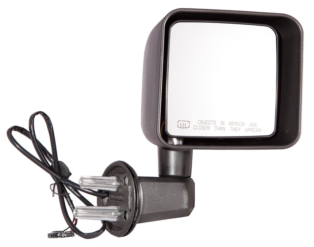 DOOR MIRROR RH POWER HEATED NON FOLDABLE TEXTURED BLACK