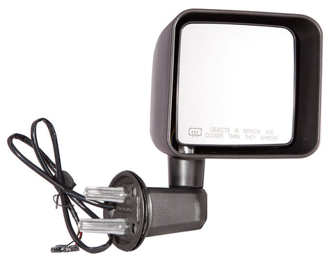 DOOR MIRROR RH POWER HEATED NON FOLDABLE TEXTURED BLACK