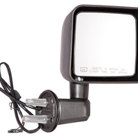 DOOR MIRROR RH POWER HEATED NON FOLDABLE TEXTURED BLACK