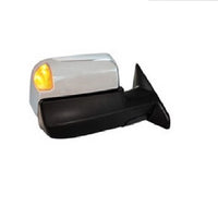 DOOR MIRROR RH CHROME POWER HTD W/MEMORY/POWER FOLD/PUDDLE LAMP/SIGNAL/SPOT LAMP W/O LOGO