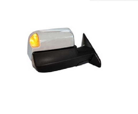 DOOR MIRROR RH CHROME POWER HTD W/MEMORY/POWER FOLD/PUDDLE LAMP/SIGNAL/SPOT LAMP W/O LOGO