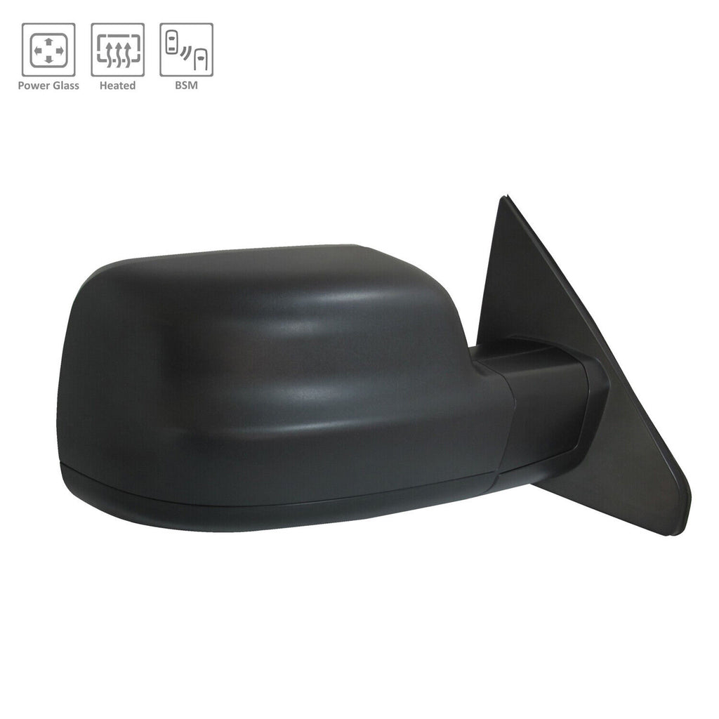 DOOR MIRROR RH POWER HTD TEXTURED W/ BLIND SPOT/SENSOR
