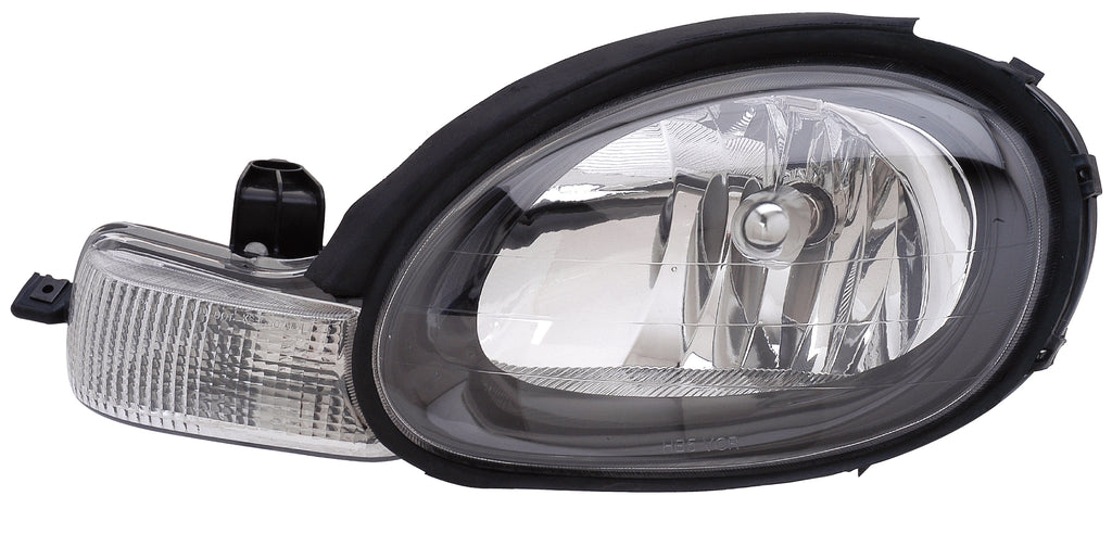 HEAD LAMP LH BLACK BEZEL
