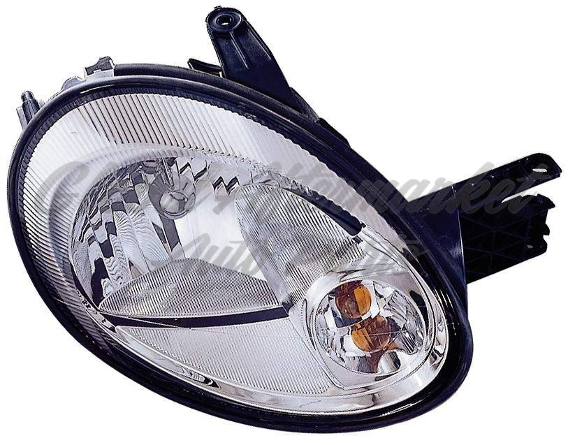 HEAD LAMP LH CHROME BEZEL W/O LEVELING HQ